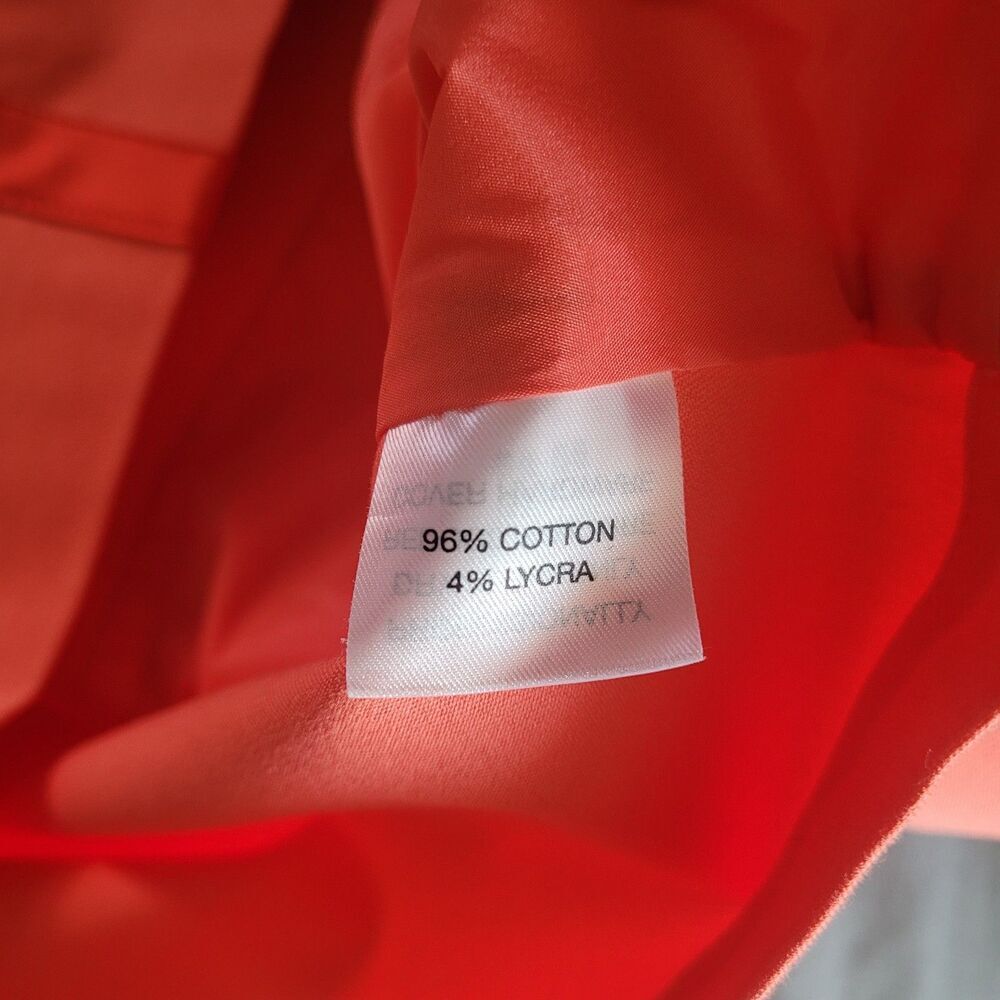 ST. JOHN SPORT MARIE GRAY Womens Orange Zip Up Jacket Blazer size Large Pockets - Picture 6 of 10